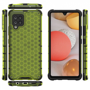 Гръб Honeycomb Armor със силиконов бъмпер - Samsung Galaxy A42 5G зелен - Img 6