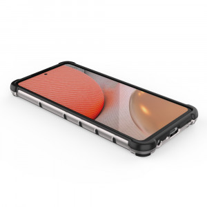Гръб Honeycomb Armor със силиконов бъмпер - Samsung Galaxy A72 син - Img 11