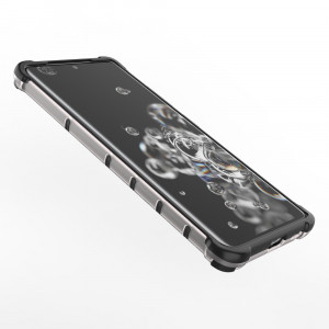 Гръб Honeycomb Armor със силиконов бъмпер - Samsung Galaxy S22 Ultra прозрачен - Img 11