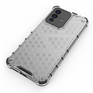 Гръб Honeycomb Armor със силиконов бъмпер - Vivo V23 5G черен - Img 17