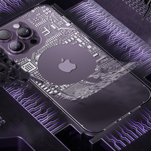 Гръб KINGXBAR PQY Geek MagSafe - iPhone 14 Plus сребрист - Img 3