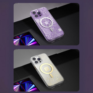 Гръб KINGXBAR PQY Geek MagSafe - iPhone 14 Pro сребрист - Img 11