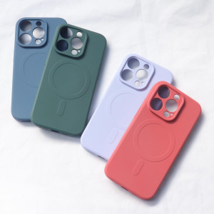 Гръб Silicone MagSafe - iPhone 15 Plus тъмносин - Img 2