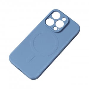 Гръб Silicone MagSafe - iPhone 15 Pro Max тъмносин - Img 1
