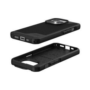 Гръб UAG Metropolis LT MagSafe - iPhone 15 Pro черен кевлар - Img 6