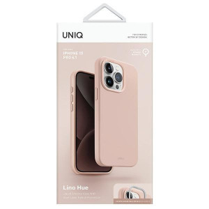 Гръб UNIQ Lino Hue Magclick - iPhone 15 Pro blush розов - Img 4