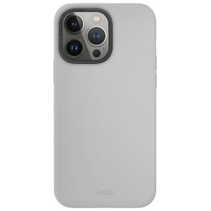 Гръб UNIQ Lino Hue Magclick - iPhone 15 Pro Max chalk gray - Img 1