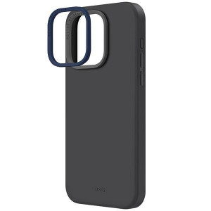 Гръб UNIQ Lino Hue Magclick - iPhone 15 Pro Max charcoal gray - Img 3