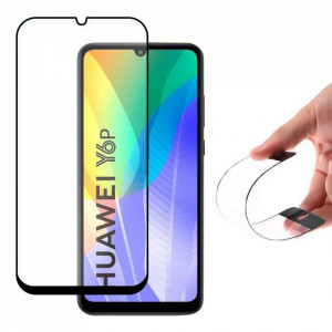 Гъвкав протектор с пълно покритие WOZINSKY - Huawei Y6p с черна рамка - Img 2