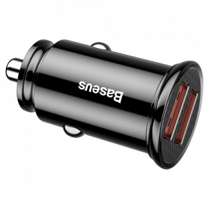 Зарядно за кола BASEUS Circular 30W 2x USB Type A QC 3.0 SCP AFC (CCALL-YD01) черно - Img 4