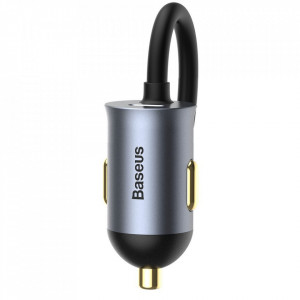 Зарядно за кола BASEUS Share Together 120W USB Type C с удължител за задната седалка 2x USB Type A / USB Type C PPS PD QC (CCBT-A0G) сиво - Img 7