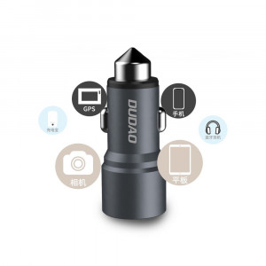 Зарядно за кола DUDAO 3.1A 2x USB Type A (R5) сиво - Img 8