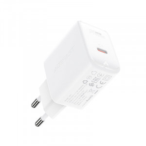 Зарядно за стена ACEFAST GaN 30W USB Type C PD QC3.0 AFC FCP (A21) бяло - Img 3