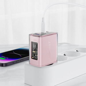 Зарядно за стена ACEFAST GaN 65W USB Type A / 2x USB Type C (A45) сиво - Img 4