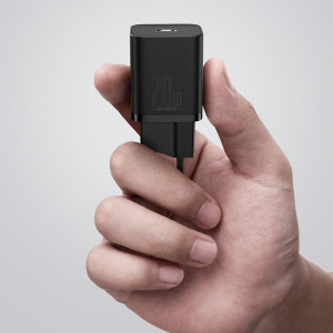 Зарядно за стена BASEUS Super Si 1C 20W USB Type C PD (CCSUP-B02) бяло - Img 16