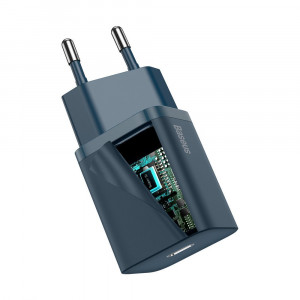 Зарядно за стена BASEUS Super Si 1C 20W USB Type C PD (CCSUP-B03) синьо - Img 4