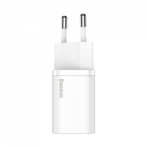 Зарядно за стена BASEUS Super Si 1C 30W USB Type C PD QC (CCSUP-J02) бяло - Img 2