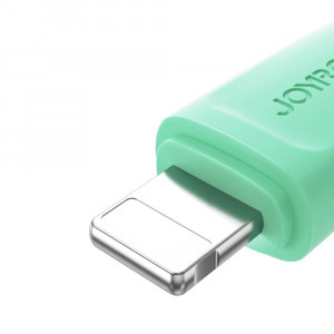 Кабел за зареждане и данни с оплетка JOYROOM Multi-Color SA34-AL3 USB Type A към Lightning 3A 1m розов - Img 8