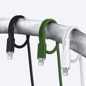 Кабел за зареждане и данни ACEFAST MFi USB Type A към Lightning 1.2m 2.4A черен (C2-02 черен) - Img 8