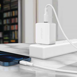 Кабел за зареждане и данни ACEFAST MFi USB Type C към Lightning 1.2m 30W 3A черен (C2-01 черен) - Img 6