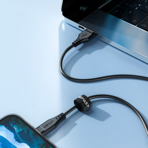Кабел за зареждане и данни ACEFAST USB Type A към Lightning MFi 2.4A 1.2m (C3-02) бял - Img 6