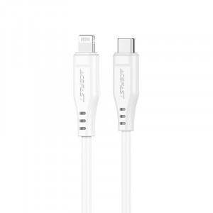 Кабел за зареждане и данни ACEFAST USB Type C към Lightning MFi 30W 3A 1.2m (C3-01) бял - Img 1