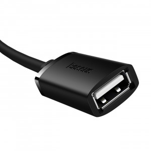 Кабел за зареждане и данни BASEUS AiRJoy USB Type A 2.0 0.5m черен - Img 2