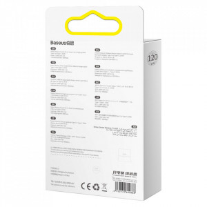 Кабел за зареждане и данни BASEUS Crystal Shine USB Type C към USB Type C с бързо зареждане 100W 1.2m (CAJY000605) лилав - Img 6
