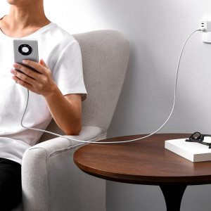 Кабел за зареждане и данни BASEUS Superior SUPERVOOC USB Type A към USB Type C 65W 1m бял - Img 11