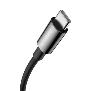 Кабел за зареждане и данни BASEUS Superior SUPERVOOC USB Type A към USB Type C 65W 2m черен - Img 3