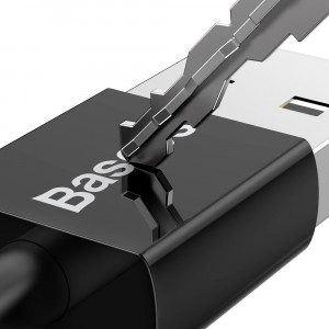 Кабел за зареждане и данни BASEUS Superior USB Type A micro USB с бързо зареждане 2A 1m черен (CAMYS-01) - Img 4