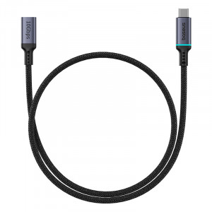 Кабел за зареждане и данни BASEUS USB Type C 10Gb/s 0.5m черен - Img 1