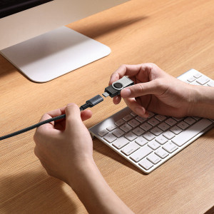 Кабел за зареждане и данни BASEUS USB Type C 10Gb/s 0.5m черен - Img 9