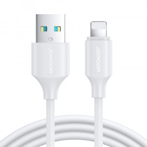 Кабел за зареждане и данни JOYROOM USB Type A към Lightning 2.4A 2m бял (S-UL012A9) - Img 1