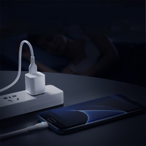 Кабел за зареждане и данни JOYROOM USB Type A към micro USB 2.4A 2m S-UM018A13 бял - Img 3