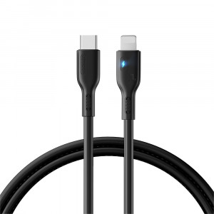 Кабел за зареждане и данни JOYROOM USB Type C към Lightning 20W 1.2m S-CL020A13 черен - Img 1