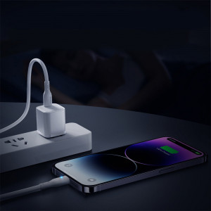 Кабел за зареждане и данни JOYROOM USB Type C към Lightning 20W 2m S-CL020A13 бял - Img 3