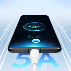Кабел за зареждане и данни UGREEN US562 USB Type C към USB Type C Power Delivery 100W 2m бял - Img 7