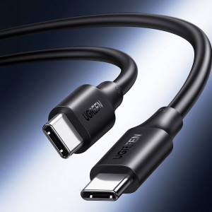 Кабел за зареждане и данни UGREEN US562 USB Type C към USB Type C Power Delivery с бързо зареждане 1.5m черен - Img 9