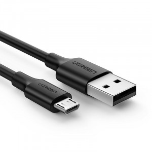 Кабел за зареждане и данни UGREEN USB Type A към micro USB 2A 2m (60138) черен - Img 8
