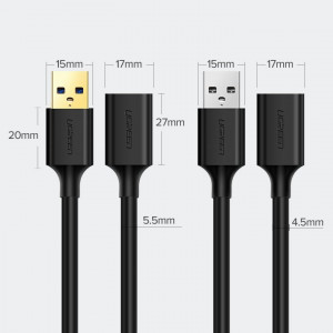 Кабел за зареждане и данни UGREEN USB Type A 3.0 1m черен (10368) - Img 11