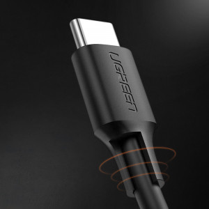 Кабел за зареждане и данни UGREEN USB Type C към USB Type C 3A 1.5m (US286) черен - Img 20