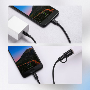 Кабел за зареждане и данни UGREEN USB Type C към USB Type C 3A 3m черен (US286) - Img 16