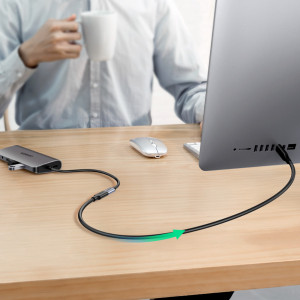 Кабел за зареждане и данни UGREEN USB Type C 100W 10Gb/s 1m черен - Img 3