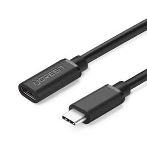 Кабел за зареждане и данни UGREEN USB Type C 3.1 0.5m черен (40574) - Img 1