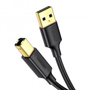 Кабел за принтер UGREEN USB Type B към USB Type A 480Mb/s 2m черен (US135 20847) - Img 1