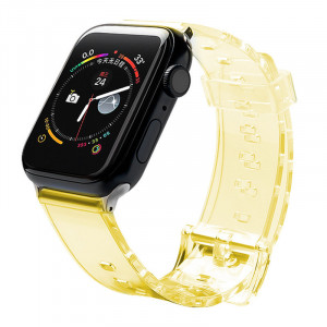 Каишка Light Strap - Apple Watch 44mm SE / 44mm Series 6 / 44mm Series 5 / 44mm Series 4 / 42mm Series 3 / 42mm Series 2 жълт - Img 1