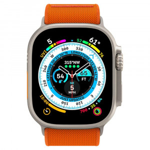 Каишка SPIGEN Fit Lite Ultra - Apple Watch 45mm Series 9 / 45mm Series 8 / 45mm Series 7 / 44mm SЕ (2nd gen) / 44mm SE / 44mm Series 6 / 44mm Series 5 / 44mm Series 4 оранжев - Img 3