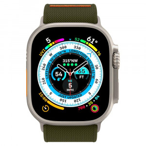 Каишка SPIGEN Fit Lite Ultra - Apple Watch 45mm Series 9 / 45mm Series 8 / 45mm Series 7 / 44mm SЕ (2nd gen) / 44mm SE / 44mm Series 6 / 44mm Series 5 / 44mm Series 4 каки - Img 4