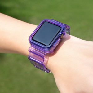 Калъф за корпус с каишка Light Strap - Apple Watch 38mm Series 3 / 38mm Series 2 лилав - Img 3
